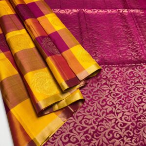 soft silk checks saree