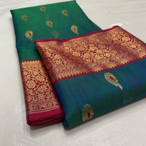 Pure chenderi silk saree