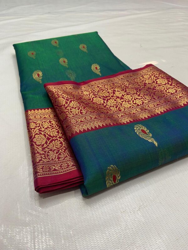 Pure chenderi silk saree