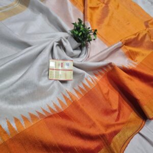 Dupion silk saree