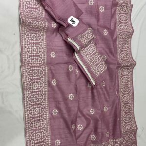 Gujarati stich tussar saree